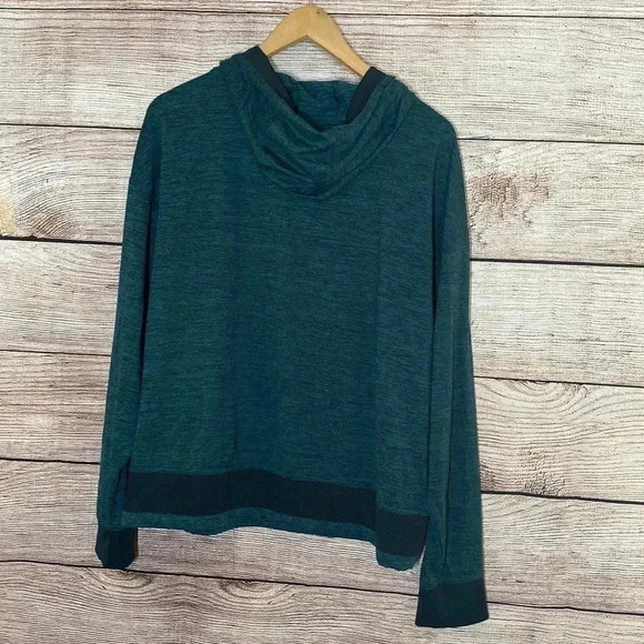 Mondetta Performances Luxury Long Sleeve Hoodie Blue Sweater Women Size Large - Picture 3 of 3